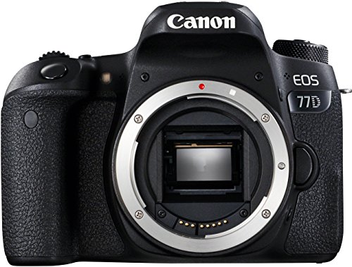 Canon EOS 77D - Cámara réflex de 24.2 MP (vídeo Full HD, WiFi, Bluetooth) color negro