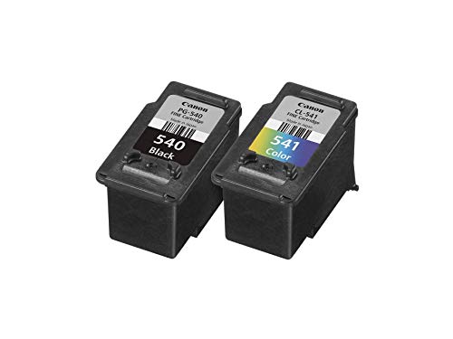 Canon PG-540+CL-541 Cartuchos de tinta original Negro y Tricolor para Impresora de Inyeccion de tinta Pixma TS5150,5051-MX375,395,435,455,475,515,525,535-MG2150,2250,3150,3250,3550,3650,4150,4250