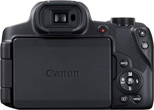 Canon PowerShot SX70 HS - Cámara Bridge de 20.3 MP (Zoom óptico de 65x, DIGIC 8, 10 fps, Vídeo 4K, LCD, ángulo Variable) Negro