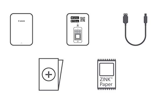 Canon Zoemini Pv-123 - Mini Impresora (Bluetooth, USB, 314 x 600 PPP, Canon Mini Print) Color Blanco