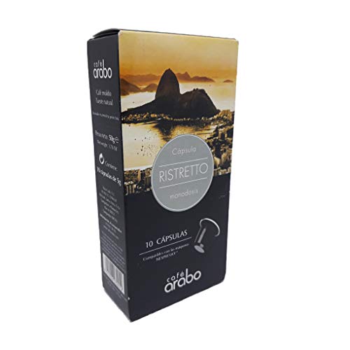 Capsulas Café Nespresso Compatibles – 80 Capsulas (Pack de 8 x 10) Espresso – 100% Arabica de Brasil y Africa –Aroma y Sabor Intenso –Ristretto.