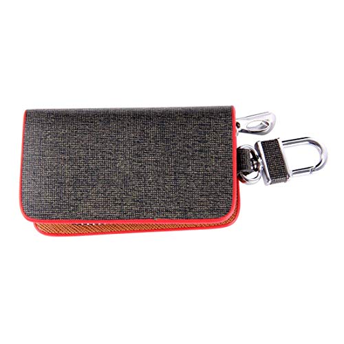 Car Key Cases Accesorios for el coche que cuelga de la cintura Funda Universal clave de la cremallera, de piel Amasar textura de la piel colgante de la cintura de la cremallera carpetas dominantes sos