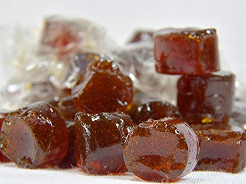 Caramelos artesanales de jengibre, miel de azahar y ajo negro elaborados sin azúcar añadido (originales y buenos para la garganta, 3 bolsas de 100g, con stevia), de Losquesosdemitio