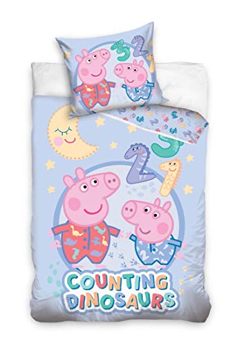 Carbo Peppa Pig Ropa de Cama 135x100+40x60cm Ropa de Cuna