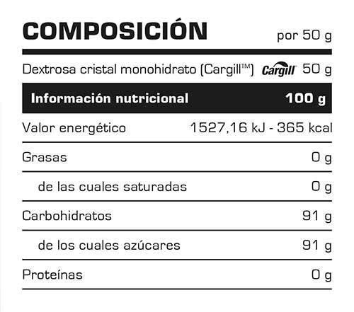 Carbohidratos DEXTROSE POWDER 100% 4 lb NEUTRO - Dextrosa en Polvo con Hidrato de Carbono Simple - Suplementos Deportivos y Suplementos Alimentación - Vitobest