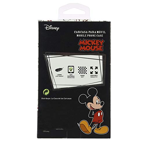 Carcasa Oficial Disney Mikey Y Minnie Beso Clear para Samsung Galaxy A70