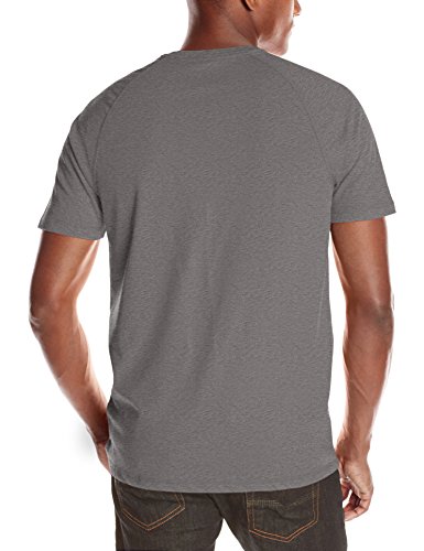 Carhartt Force Cotton Delmont Short Sleeve T-Shirt Camisa de utilidades de Trabajo, Granito Jaspeado, S para Hombre