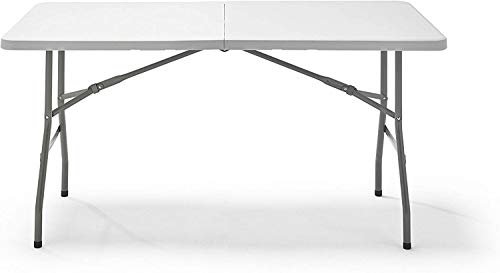 carmen 152- Mesa Plegable Multifuncional, Color Blanco, 152x70x74 cm