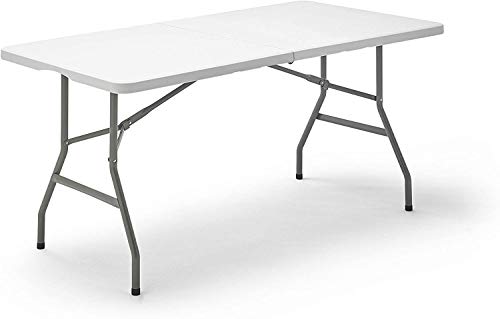 carmen 152- Mesa Plegable Multifuncional, Color Blanco, 152x70x74 cm