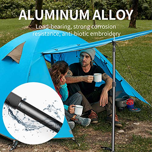 carpas de camping accesorios toldos Adecuado tienda de campaña familiar carpas plegables impermeables tela camping toldo de acampada , El toldo extensible como sombrilla playa proteccion uv anti fly