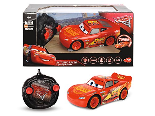 Cars 3 Turbo Racer Lightning Mcqueen Rayo Voiture RC MC Queen Echelle 1/24 (Simba 3084003)