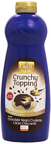 Carte D'Or - Crunchy Topping - Sirope de chocolate negro crujiente - 892 ml