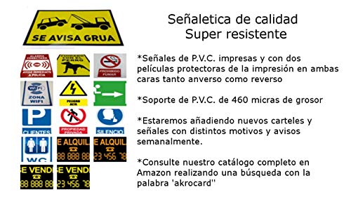 Cartel resistente PVC - USE GEL DESINFECTANTE - Señaletica COVID 19 - Señaletica de aviso - ideal para colgar y advertir