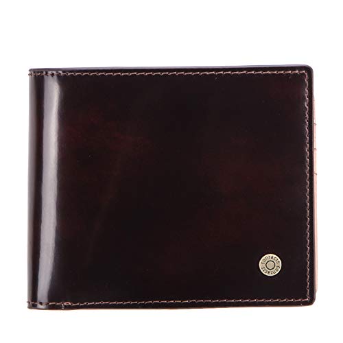 Cartera para Hombre con Bloqueo RFID, con 12 tarjeteros, 2 Bolsillos para Monedas, 2 Compartimentos para Billetes, Ventana de identificación, Cartera Horizontal Triple para Hombre