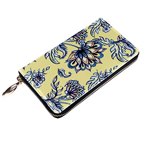 Cartera y Cartera para teléfono con Cierre de Cremallera, diseño de Reno y Bolas de Navidad Color 5 8.07x1x4.53 in