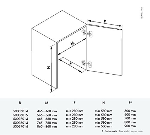 Casaenorden - Kit Escurridor de platos y vasos de acero con bandeja recoge aguas para mueble de cocina, Ancho 865 mm