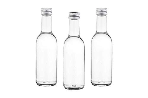 casavetro - 12, 30, 42 Botellas de 250 ML, de Zumo de Vino pequeñas para Rellenar, 0,25 litros, de Licor, vinagre, Aceite, Vidrio, Blanco, 12 Stück