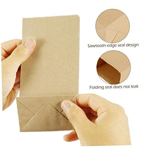 Case&Cover 50pcs Food Packaging Papel Kraft Bolsas De Suministros De La Boda del Negocio Alimentación Bolsa De Regalo Pequeña Sándwich De Pan De Bolsos De Fiesta