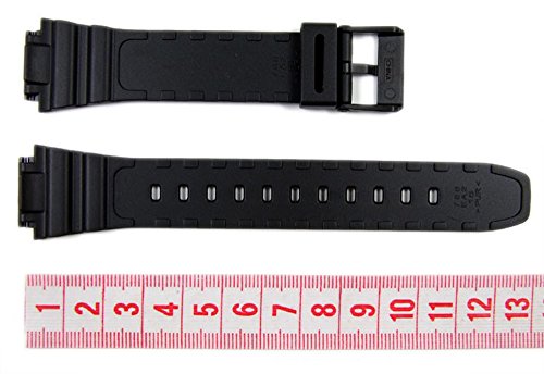 Casio 10365960 - Correa para reloj, resina, color negro