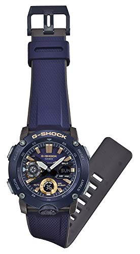 Casio Reloj Analógico-Digital para Hombre de Cuarzo con Correa en Resina GA-2000-2AER