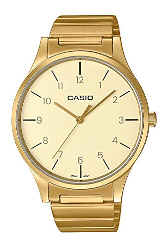 Casio Reloj Analógico para Mujer de Cuarzo con Correa en Acero Inoxidable LTP-E140GG-9BEF