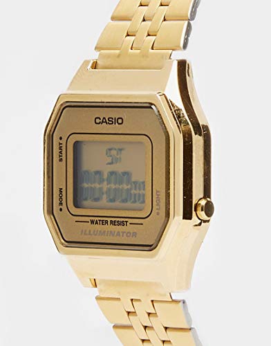 Casio Reloj Mujer de Digital con Correa en Acero Inoxidable LA680WEGA-9ER