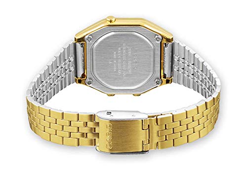 Casio Reloj Mujer de Digital con Correa en Acero Inoxidable LA680WEGA-9ER