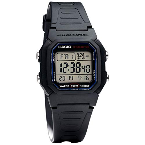 Casio reloj para hombre multifuncional de pantalla Digital correa de plástico reloj w-800h - 1aves