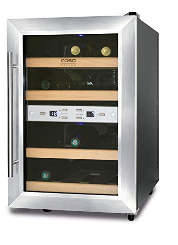 Caso Wine Duett WineDuett 12 Vinoteca, Metal, Acero Inoxidable