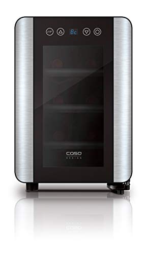 Caso WineCase 6 Independiente 6botella(s), 70 W, 12 kg, Negro, Acero inoxidable