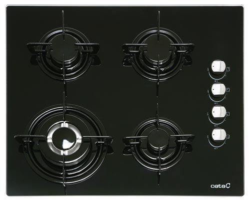 Cata LCI 631 A BK - Placa (Built-in, Gas, Negro, Giratorio, Parte Superior Delantera, 58,400 cm)