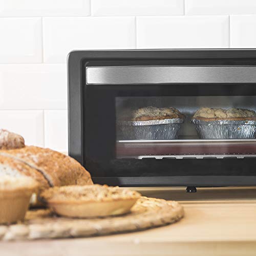 Cecotec Bake&Toast 450 - Horno Conveccion Sobremesa, Capacidad de 10 litros, 1000 W, Temperatura hasta 230ºC y Tiempo hasta 60 Minutos, Perfecto para Panini y Bollería, 10 litros de capacidad