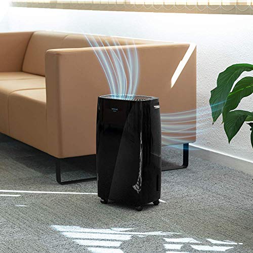 Cecotec Deshumidificador Big Dry 4000 Expert Black. Temporizador 24h, 10L/día, Depósito extraíble 2,5L, Cobertura 105m3/h, Gas R290, Silencioso, Humedad 40% a 80%, Pantalla LED, Apagado Automático