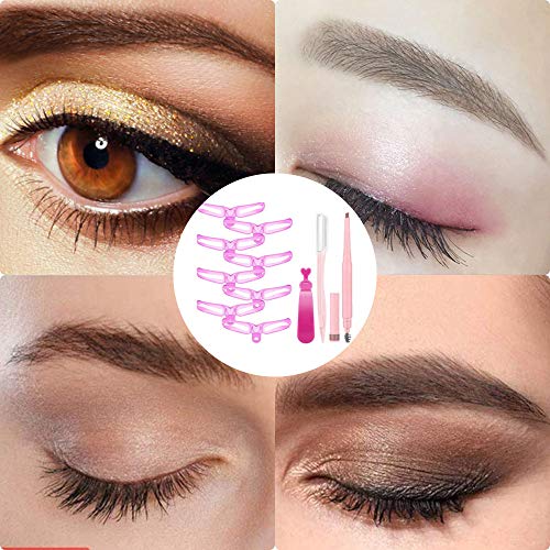 Cejas Plantilla Kit,Plantilla Cejas Microblading,Plantillas Cejas Perfectas,Eyebrow Stencils,Plantillas Cejas Maquillaje,Herramientas de Maquillaje de Cejas