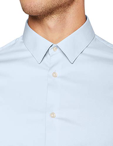 Celio Masantal1 Camisa, Azul (Bleu Ciel Bleu Ciel), Small para Hombre