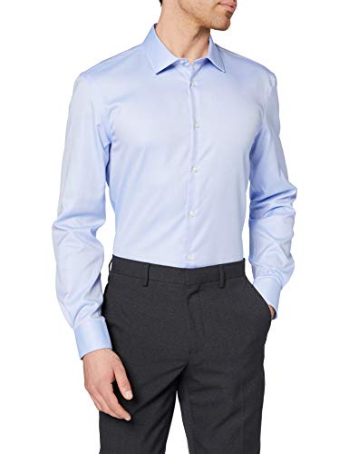 Celio Narox Camisa, Azul (Bleu Ciel Bleu Ciel), Large para Hombre