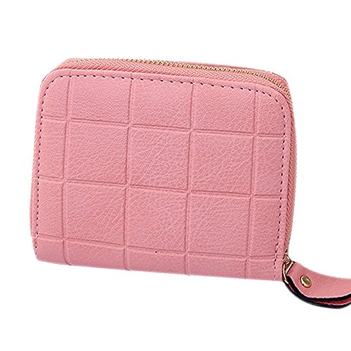 Celucke - Monedero para mujer, diseño de ajedrez, color nobuck