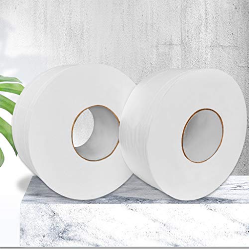 Celucke - Servilletas de papel para baño de mano de gran volumen, color blanco