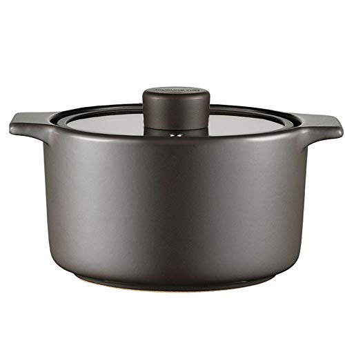 Cerámica Olla Olla grande for guisos Binaural Gachas Pot Hot Pot multifunción utensilios de cocina Chimenea ser aplicable con tapa