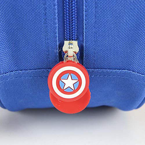 CERDÁ LIFE'S LITTLE MOMENTS - Mochila Infantil Capitan America de The Avengers en 3D - Licencia Oficial Marvel Studios, Azul, 310X310X100mm