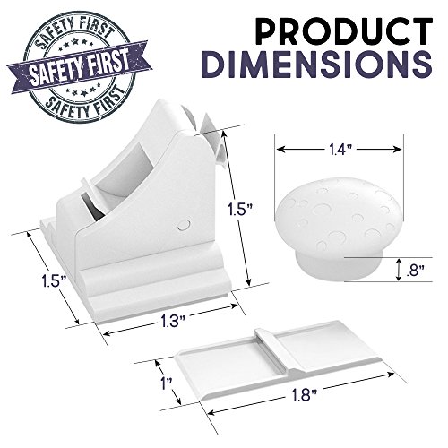 Cerraduras Magnéticas de Seguridad para Bebés y Niños - para Armario y Cajones - Fácil de Instalar, Sin Tornillos o Perforación - Tiras Adhesivas 3M - (12 cerraduras 3 llaves)