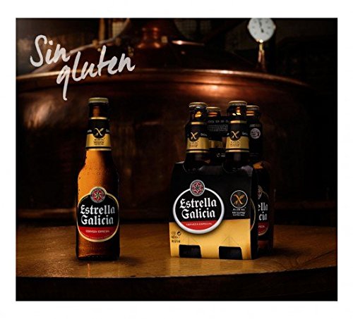 Cerveza Estrella Galicia Sin Gluten-24Unidades de 33Cl (Especial Celíacos)