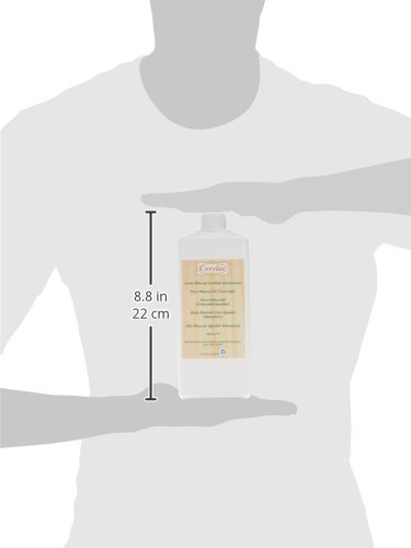 CERYLAC Aceite Mineral para Madera, Pizarra o Piedra - 1000 ml. Calidad alimentaria. Aprobado por la Real Farmacopea Española.