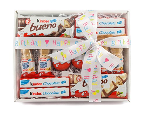 Cesta de regalo de cumpleaños de Kinder Chocolate