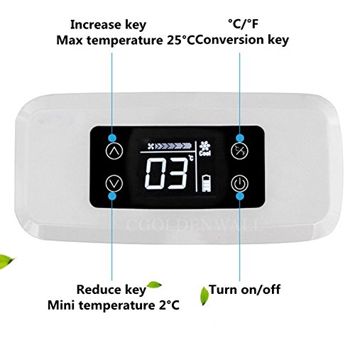 CGOLDENWALL Refrigerador de Medicamento Portátil Nevera para Diabetes con Temperatura Constante: 2-25℃丨Tamaño: 175x59x26mm(6.8x2.3x1Inch) 丨para Hogar Automóvil Certificado CE (de 30 Horas)