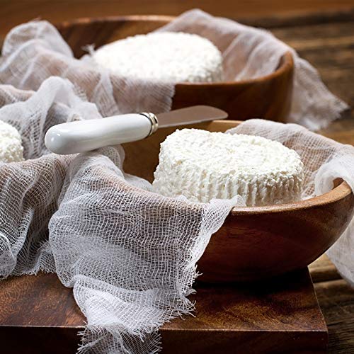 CHALA Muselina Cocina 3PCS Tela de Queso Tela Filtrante para Leche 100% Gasa de Algodón Natural Filtro de Alimentos Tela para Mermelada de Cocina Mantequilla Colador de Queso para Mantequilla, Leche