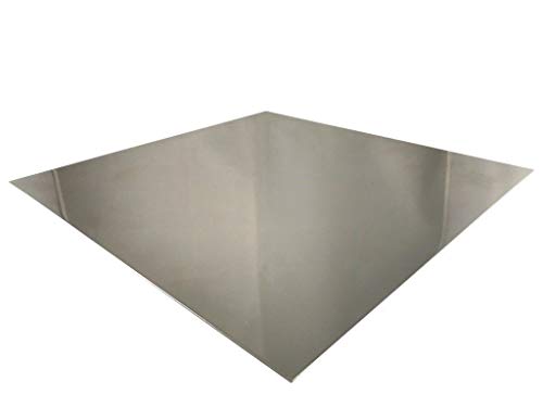 Chapa de acero inoxidable 1 mm V2A K240 pulida 1.4301 corte, placa de acero inoxidable medidas a elegir, 500mm x 300mm, 1