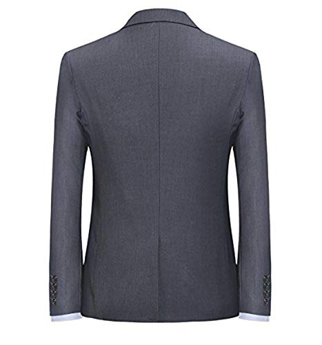 Chaqueta Casual para Hombre Slim Fit Chaquetas de Traje Formal de Negocios Un botón de un Solo Pecho Chaqueta de Esmoquin Chaqueta Elegante