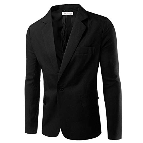 Chaquetas de Traje Casual para Hombre Chaqueta Slim Fit Trajes de un botón Abrigo Chaqueta Casual sólida Tops