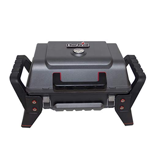 Char-Broil Grill2Go Parrilla Mesa propano/butano 2800W Negro, Rojo - Barbacoa (2800 W, Parrilla, propano/butano, 2800 W, Piezo, 440 x 280 mm)